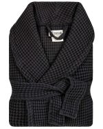 Micro Waffle Robe – Black - Image 4