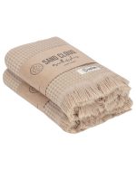 Micro Waffle Hand Bath Bundle – 2 Pack – Sand - Image 3