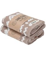 Turtle Mudcloth Hand Bath Bundle – 2 Pack – Taupe - Image 3