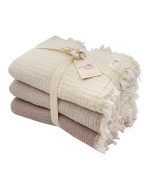 Little Fishies Gauze Receiving Blanket Set – 3 Pack – Sage / Grey / Navy - Image 18