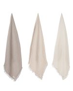 Little Fishies Gauze Receiving Blanket Set – 3 Pack – Natural / Beige / Warm Taupe - Image 19