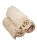 Little Fishies Gauze Receiving Blanket Set – 3 Pack – Natural / Beige / Warm Taupe - Image 14
