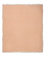 Little Fishies Gauze Receiving Blanket Set – 3 Pack – Seafoam / Peach Fuzz / Natural - Image 5