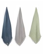 Little Fishies Gauze Receiving Blanket Set – 3 Pack – Sage / Grey / Navy - Image 17