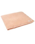 Little Fishies Waffle Blanket – Peach Fuzz - Image 8