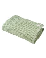 Little Fishies Waffle Blanket – Sage - Image 8