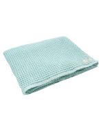 Little Fishies Waffle Blanket – Seafoam - Image 8