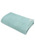 Little Fishies Waffle Blanket – Seafoam - Image 9
