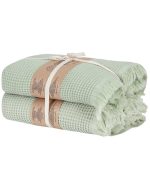 Micro Waffle XL Bath Bundle – 2 Pack – Sage