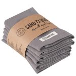Terra Bath Washcloth  Bundle – 6 Pack – Grey
