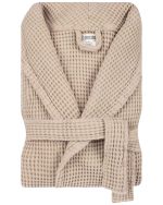 Micro Waffle Robe – Sand - Image 5