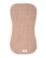 Little Fishies Gauze Burping Cloth Bundle – 3 Pack – Natural / Beige / Warm Taupe - Image 3