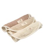 Little Fishies Gauze Burping Cloth Bundle – 3 Pack – Natural / Beige / Warm Taupe - Image 17