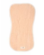 Little Fishies Gauze Burping Cloth Bundle – 3 Pack – Seafoam / Peach Fuzz / Natural - Image 5