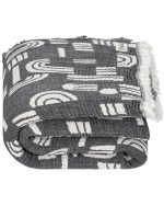 Retro Arches PARTY BLANKET™ Black - Image 4