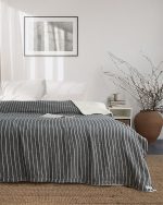 Cloud Checker Plush Blanket – Black - Image 9