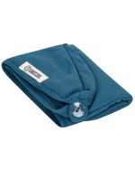 Terra Hair Towel – Teal Blue - Image 4