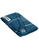 Classic Hair Towel – Teal Blue - Image 4
