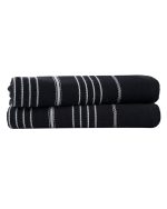 Classic Fringeless Hand Bath Bundle – 2 Pack Black - Image 2
