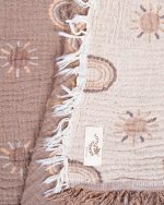 Rainbow Gauze Receiving Blanket Single with Pouch - Image 4