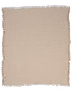 Little Fishies Gauze Receiving Blanket – Beige - Image 4
