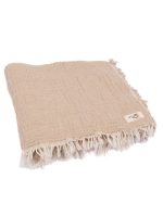 Little Fishies Gauze Receiving Blanket – Beige - Image 9
