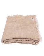 Little Fishies Gauze Receiving Blanket – Beige - Image 8