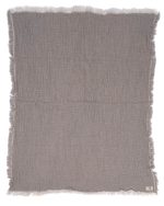 Little Fishies Gauze Receiving Blanket – Grey - Image 3
