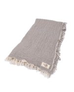 Little Fishies Gauze Receiving Blanket – Grey - Image 9