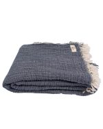 Little Fishies Gauze Receiving Blanket – Navy - Image 7