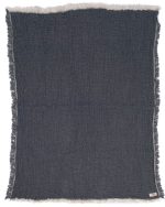 Little Fishies Gauze Receiving Blanket – Navy - Image 3