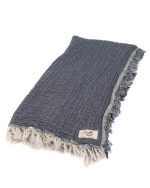 Little Fishies Gauze Receiving Blanket – Navy - Image 8