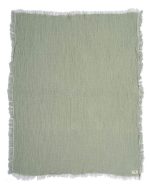 Little Fishies Gauze Receiving Blanket – Sage - Image 3
