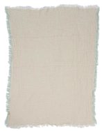 Little Fishies Gauze Receiving Blanket – Seafoam - Image 6
