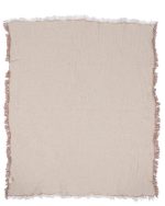 Little Fishies Gauze Receiving Blanket – Warm Taupe - Image 5