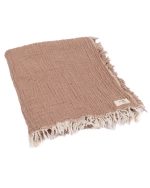 Little Fishies Gauze Receiving Blanket – Warm Taupe - Image 7