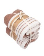 Micro Stripe Bath Bundle – 2 Pack – Warm Taupe - Image 6