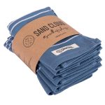 Classic Bath Washcloth Bundle- 6 Pack – Slate Blue