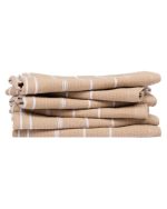 Classic Bath Washcloth Bundle- 6 Pack – Sand - Image 3