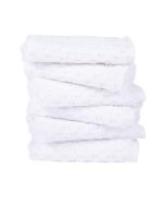Atom Washcloth Bath Bundle – White – 6 Pack - Image 2