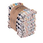 Stripe Polka Dot Washcloth Bath Bundle – 6 Pack