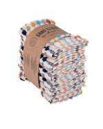 Stripe Polka Dot Washcloth Bath Bundle – 6 Pack