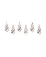 Stripe Polka Dot Washcloth Bath Bundle – 6 Pack - Image 4