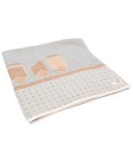 Choo-Choo Train Gauze Hooded Blanket Single - Image 6
