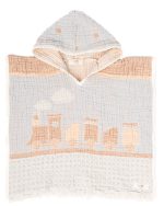 Rainbow Gauze Hooded Poncho - Image 5