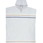 Border Classic Stripe Poncho – Grey