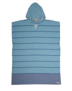 Border Classic Stripe Poncho – Red / Navy - Image 26