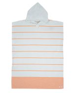 Colorblock Stripe Hooded Poncho – Mint