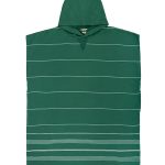 Classic Stripe Hooded Poncho – Rain Forest