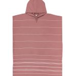 Classic Stripe Hooded Poncho – Withered Rose